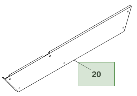 (A) ARKA DESTEK KANALI (Rear Basket Support Channel) N198021