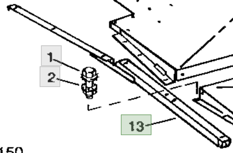 DESTEK PARÇASI (Rear Hood Support) AN373547-AN192538