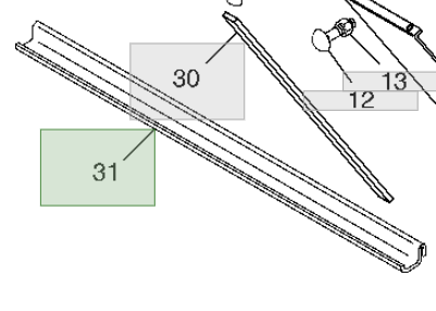 SOL TRAF DURDURMA (Rear Lower Stop Screen, Left Side) N196010