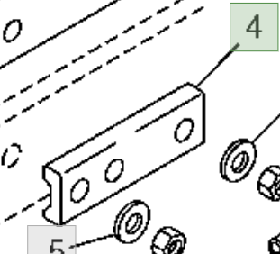 AKS UZATMA ARA PARÇASI (Axle Extension V-Block Spacer) N272178