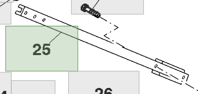 DESTEK KANALI (Rear Basket Support Channel) AN275537-AN193754