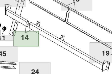 SEPET DESTEK KİRİŞİ (Basket Support Beam) AN279554-AN114644