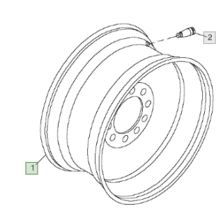 WHEEL AN272625-AN272624