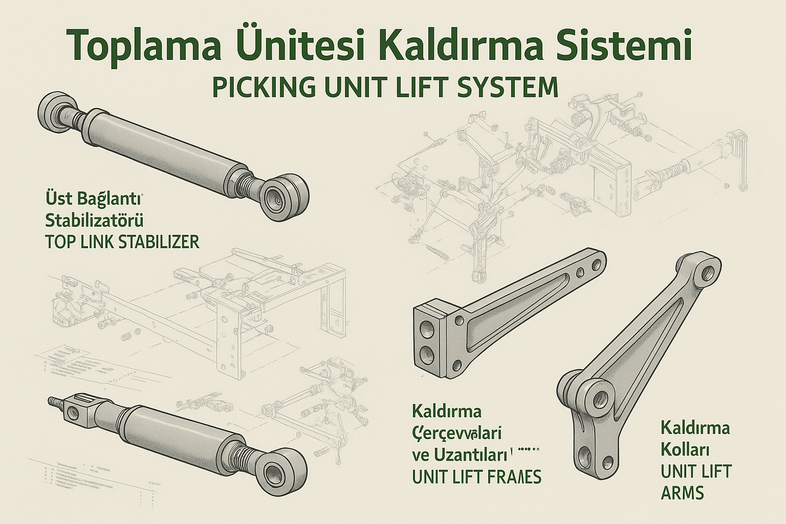 TOPLAMA ÜNİTESİ KALDIRMA SİSTEMİ