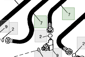 HİDROLİK HORTUM (Fabricated Hydraulic Hose, Length 2705.1 mm) AN273557-AN193954