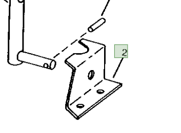 (B) BRAKET,SOL (Handrail Bracket, Left Side) N273615