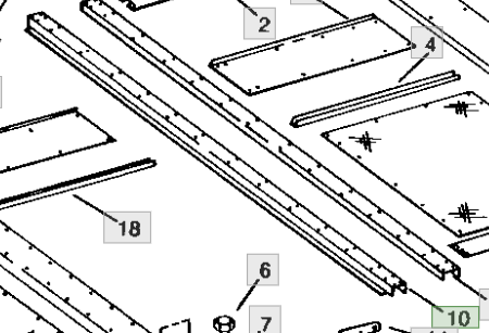ARA ŞASE (Basket Lid and Top Channel) AN274748-AN193794