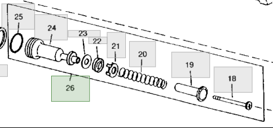 PİSTON TAKIMI (Brake Master Valve Piston Kit) AH210231-AH162545